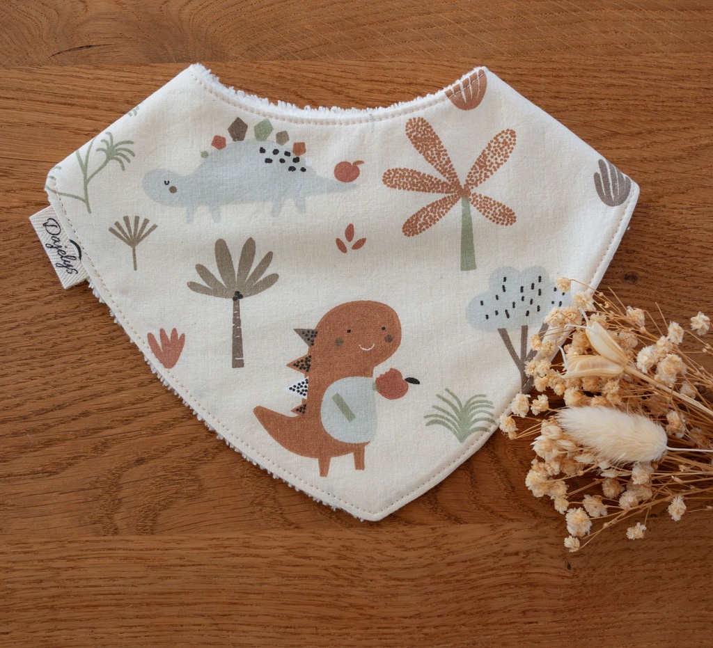 Bavoir bandana DINO