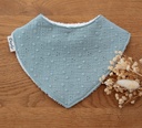 Bavoir bandana BLEU GRIS