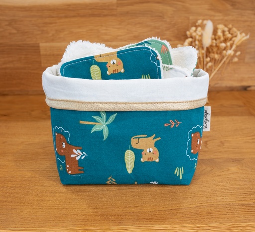 Lingettes et panière JUNGLE