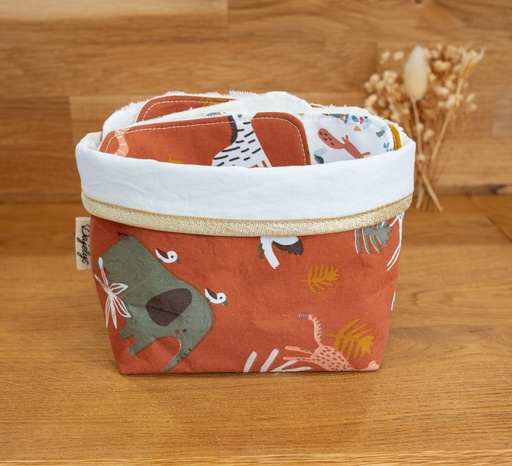 Lingettes et panière SAVANE