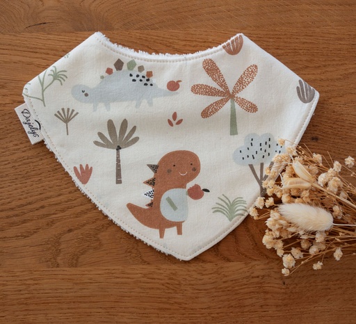 Bavoir bandana DINO